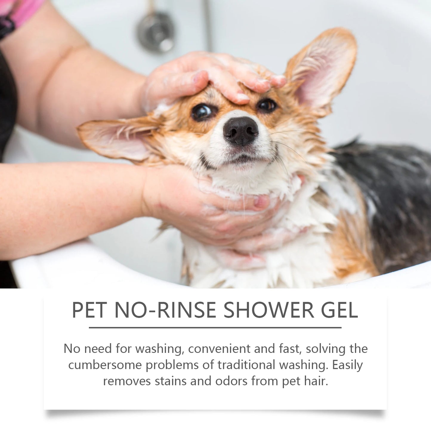 Waterless No Rinse Dry Shampoo For Cat Dog Animal Grooming Pet Cleaning Friendly Dog Dry Foaming Bath Spray Pet Supplies 150ml