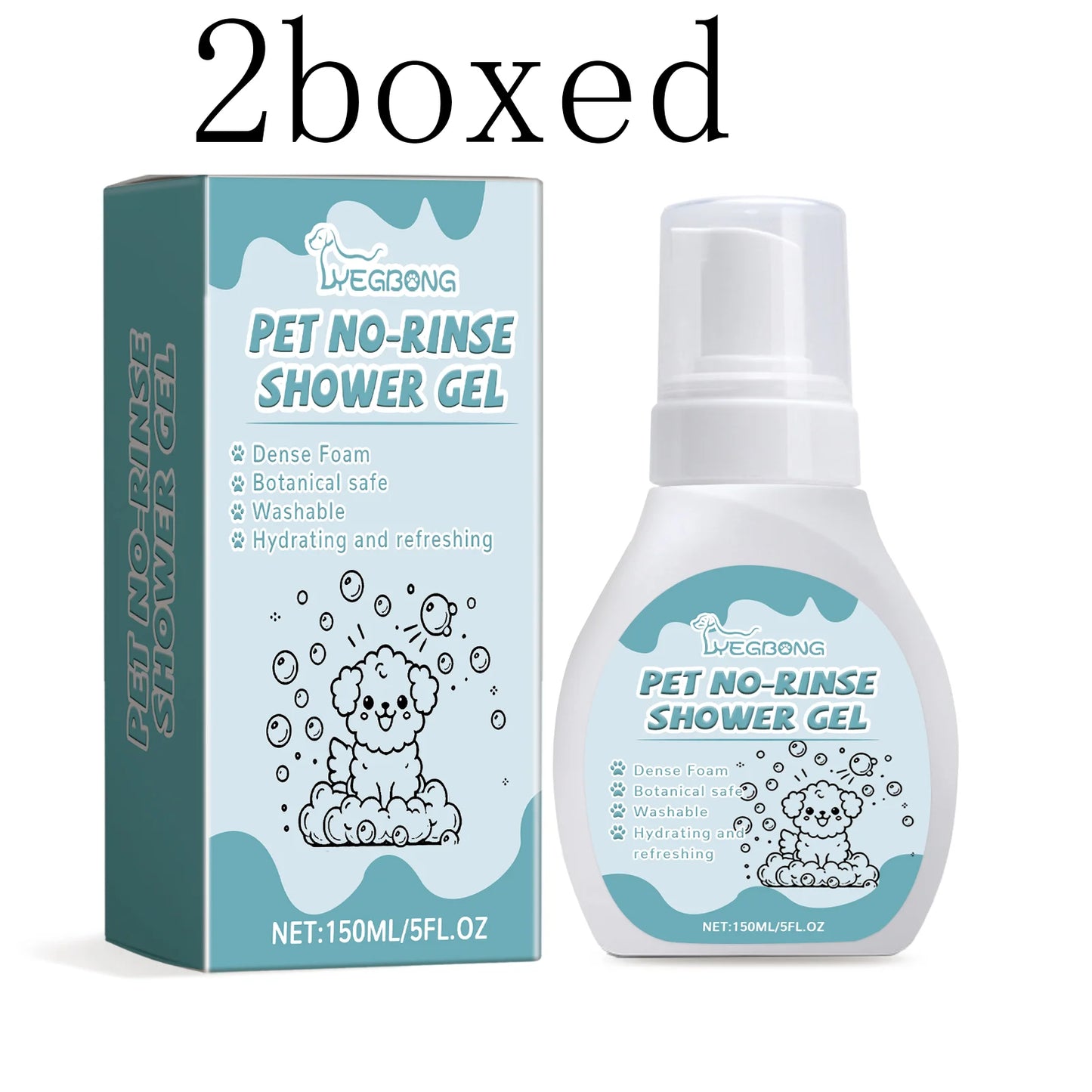 Waterless No Rinse Dry Shampoo For Cat Dog Animal Grooming Pet Cleaning Friendly Dog Dry Foaming Bath Spray Pet Supplies 150ml