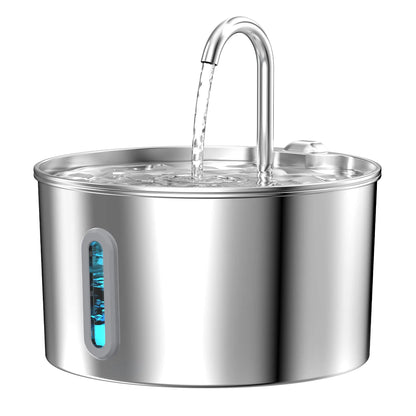 Stainless Steel Cat Water Fountain Automatic Cat Drinker Drinking Fountain For Cats Dogs Pet Water Dispenser Bowl