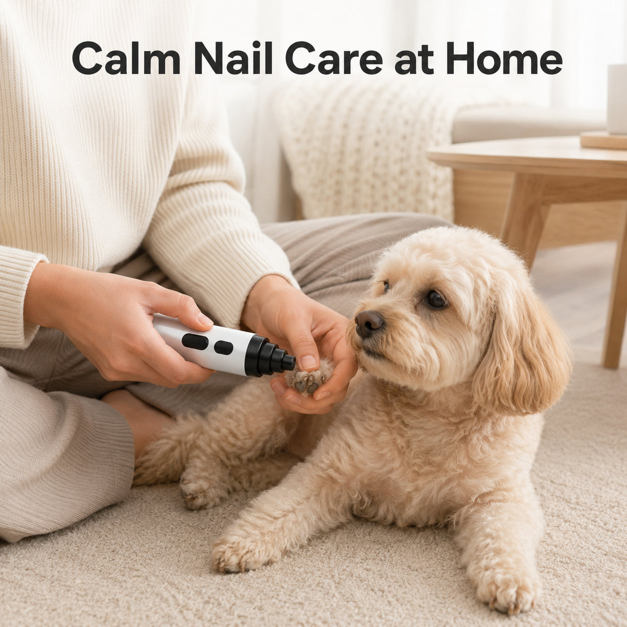 Rechargeable Dog Nail Grinders USB Charging Pet Nail Clippers Electric Dog Cat Paws Nail Grinder Grooming Trimmer Tools