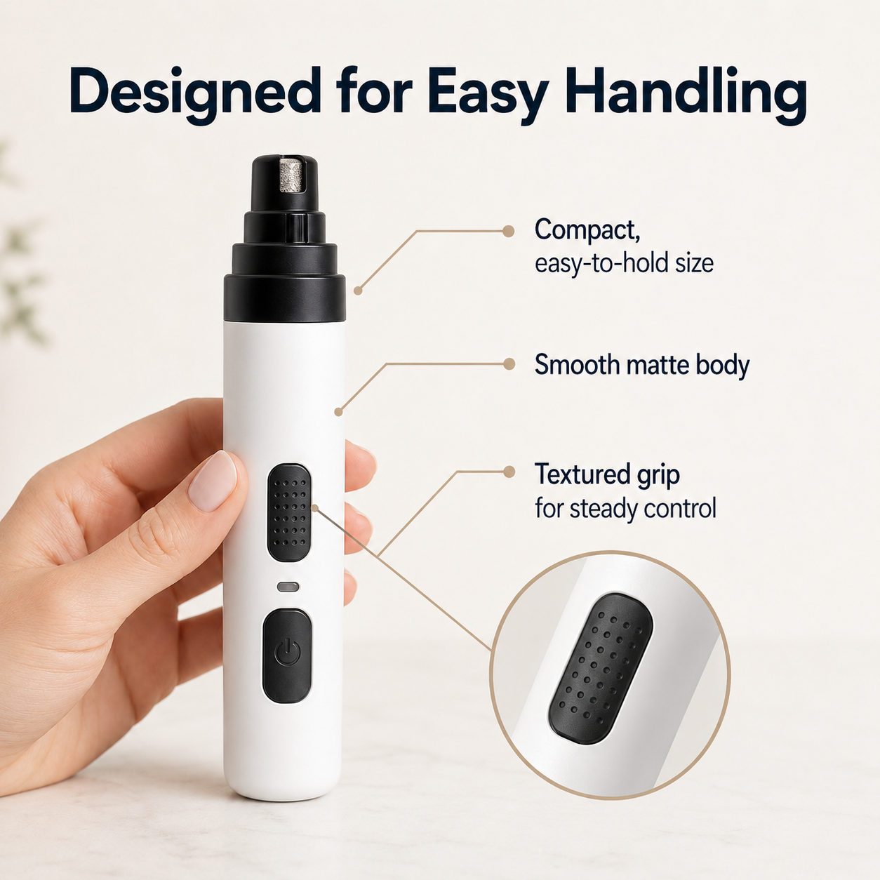 Rechargeable Dog Nail Grinders USB Charging Pet Nail Clippers Electric Dog Cat Paws Nail Grinder Grooming Trimmer Tools
